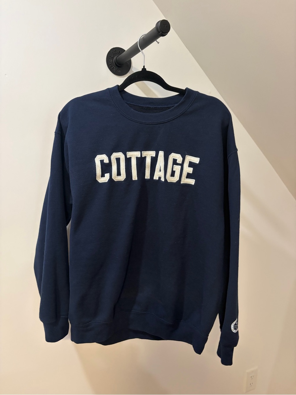 Cottage Navy Crewneck Sweatshirt - Men